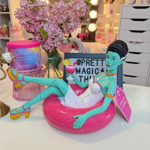 NWT Summerween Frankenstein Bride on Float Decor - Picture 1 of 4